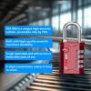 imageFORGE 4Digit TSA Approved Travel Locks  TSA008 Key System Key Duplication Impossible HeavyDuty Combination Padlock for Travel Gym Pelican Case Orange 2 LocksRED 2 LOCKS