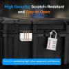 imageFORGE 4Digit TSA Approved Travel Locks  TSA008 Key System Key Duplication Impossible HeavyDuty Combination Padlock for Travel Gym Pelican Case Orange 2 LocksWHITE 1 LOCK