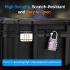 imageFORGE 4Digit TSA Approved Travel Locks  TSA008 Key System Key Duplication Impossible HeavyDuty Combination Padlock for Travel Gym Pelican Case Orange 2 LocksGREY 1 LOCK