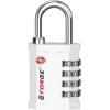 imageFORGE 4Digit TSA Approved Travel Locks  TSA008 Key System Key Duplication Impossible HeavyDuty Combination Padlock for Travel Gym Pelican Case Orange 2 LocksWHITE 1 LOCK