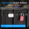 imageFORGE 4Digit TSA Approved Travel Locks  TSA008 Key System Key Duplication Impossible HeavyDuty Combination Padlock for Travel Gym Pelican Case Orange 2 LocksRED 2 LOCKS