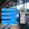 imageFORGE 4Digit TSA Approved Travel Locks  TSA008 Key System Key Duplication Impossible HeavyDuty Combination Padlock for Travel Gym Pelican Case Orange 2 LocksGREY 1 LOCK