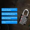 imageFORGE 4Digit TSA Approved Travel Locks  TSA008 Key System Key Duplication Impossible HeavyDuty Combination Padlock for Travel Gym Pelican Case Orange 2 LocksBLACK 2 LOCKS
