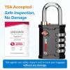 imageFORGE 4Digit TSA Approved Travel Locks  TSA008 Key System Key Duplication Impossible HeavyDuty Combination Padlock for Travel Gym Pelican Case Orange 2 LocksBLACK 1 LOCK