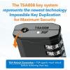 imageFORGE 4Digit TSA Approved Travel Locks  TSA008 Key System Key Duplication Impossible HeavyDuty Combination Padlock for Travel Gym Pelican Case Orange 2 LocksBLACK 2 LOCKS