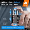 imageFORGE 4Digit TSA Approved Travel Locks  TSA008 Key System Key Duplication Impossible HeavyDuty Combination Padlock for Travel Gym Pelican Case Orange 2 LocksBLACK 2 LOCKS