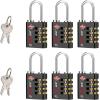 imageForge DualOpening Key or Combination Access Lock TSA Approved Locks for Luggage Pelican case Travel Gym School Stainless Steel Shackle Green 2 PkBlack