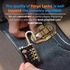 imageForge DualOpening Key or Combination Access Lock TSA Approved Locks for Luggage Pelican case Travel Gym School Stainless Steel Shackle Green 2 PkBlack