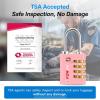 imageForge DualOpening Key or Combination Access Lock TSA Approved Locks for Luggage Pelican case Travel Gym School Stainless Steel Shackle Green 2 PkPink