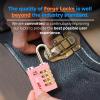 imageForge DualOpening Key or Combination Access Lock TSA Approved Locks for Luggage Pelican case Travel Gym School Stainless Steel Shackle Green 2 PkPink