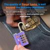 imageForge DualOpening Key or Combination Access Lock TSA Approved Locks for Luggage Pelican case Travel Gym School Stainless Steel Shackle Green 2 PkPurple