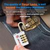imageForge DualOpening Key or Combination Access Lock TSA Approved Locks for Luggage Pelican case Travel Gym School Stainless Steel Shackle Green 2 PkWhite