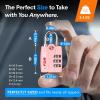 imageForge Luggage Locks TSA Approved 4 Pack 4 Colors Small Combination Lock with Zinc Alloy Body Open Alert Easy Read Dials for Travel Suitcase Bag Backpack LockersPink 2 Pk