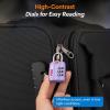 imageForge Luggage Locks TSA Approved 4 Pack 4 Colors Small Combination Lock with Zinc Alloy Body Open Alert Easy Read Dials for Travel Suitcase Bag Backpack LockersPurple 4PK
