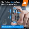 imageForge Luggage Locks TSA Approved 4 Pack 4 Colors Small Combination Lock with Zinc Alloy Body Open Alert Easy Read Dials for Travel Suitcase Bag Backpack LockersBlack