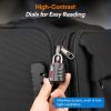 imageForge Luggage Locks TSA Approved 4 Pack 4 Colors Small Combination Lock with Zinc Alloy Body Open Alert Easy Read Dials for Travel Suitcase Bag Backpack LockersBlack