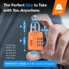 imageForge Luggage Locks TSA Approved 4 Pack 4 Colors Small Combination Lock with Zinc Alloy Body Open Alert Easy Read Dials for Travel Suitcase Bag Backpack LockersOrange 2PK