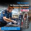 imageForge Luggage Locks TSA Approved 4 Pack 4 Colors Small Combination Lock with Zinc Alloy Body Open Alert Easy Read Dials for Travel Suitcase Bag Backpack LockersBlack 2 PK