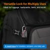 imageForge Luggage Locks TSA Approved 4 Pack 4 Colors Small Combination Lock with Zinc Alloy Body Open Alert Easy Read Dials for Travel Suitcase Bag Backpack LockersBlack 2 PK