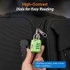 imageForge Luggage Locks TSA Approved 4 Pack 4 Colors Small Combination Lock with Zinc Alloy Body Open Alert Easy Read Dials for Travel Suitcase Bag Backpack LockersGreen 4PK