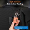 imageForge Luggage Locks TSA Approved 4 Pack 4 Colors Small Combination Lock with Zinc Alloy Body Open Alert Easy Read Dials for Travel Suitcase Bag Backpack LockersOrange 2PK