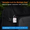 imageForge Luggage Locks TSA Approved 4 Pack 4 Colors Small Combination Lock with Zinc Alloy Body Open Alert Easy Read Dials for Travel Suitcase Bag Backpack LockersWhite 2 Locks