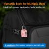 imageForge Luggage Locks TSA Approved 4 Pack 4 Colors Small Combination Lock with Zinc Alloy Body Open Alert Easy Read Dials for Travel Suitcase Bag Backpack LockersPink 2 Pk