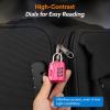 imageForge Luggage Locks TSA Approved 4 Pack 4 Colors Small Combination Lock with Zinc Alloy Body Open Alert Easy Read Dials for Travel Suitcase Bag Backpack LockersAllColors2