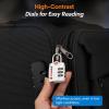 imageForge Luggage Locks TSA Approved 4 Pack 4 Colors Small Combination Lock with Zinc Alloy Body Open Alert Easy Read Dials for Travel Suitcase Bag Backpack LockersWhite 2 Locks
