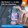 imageForge Luggage Locks TSA Approved 4 Pack 4 Colors Small Combination Lock with Zinc Alloy Body Open Alert Easy Read Dials for Travel Suitcase Bag Backpack LockersPurple 4PK