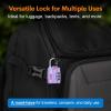 imageForge Luggage Locks TSA Approved 4 Pack 4 Colors Small Combination Lock with Zinc Alloy Body Open Alert Easy Read Dials for Travel Suitcase Bag Backpack LockersPurple 2PK