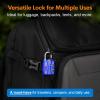imageForge Luggage Locks TSA Approved 4 Pack 4 Colors Small Combination Lock with Zinc Alloy Body Open Alert Easy Read Dials for Travel Suitcase Bag Backpack LockersBlue 4Pk