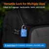 imageForge Luggage Locks TSA Approved 4 Pack 4 Colors Small Combination Lock with Zinc Alloy Body Open Alert Easy Read Dials for Travel Suitcase Bag Backpack LockersAllColors2