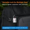 imageForge Luggage Locks TSA Approved 4 Pack 4 Colors Small Combination Lock with Zinc Alloy Body Open Alert Easy Read Dials for Travel Suitcase Bag Backpack LockersSilver
