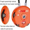 imageForge Quality TSA Approved Luggage Locks for Travel Accessories Suitcase Pelican case Set Your own Combination Zinc Alloy BodyCable Locks Pink 2 LocksOrange 2PK