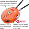 imageForge Quality TSA Approved Luggage Locks for Travel Accessories Suitcase Pelican case Set Your own Combination Zinc Alloy BodyCable Locks Pink 2 LocksOrange 2PK