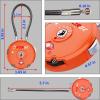 imageForge Quality TSA Approved Luggage Locks for Travel Accessories Suitcase Pelican case Set Your own Combination Zinc Alloy BodyCable Locks Pink 2 LocksOrange 2PK