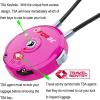 imageForge Quality TSA Approved Luggage Locks for Travel Accessories Suitcase Pelican case Set Your own Combination Zinc Alloy BodyCable Locks Pink 2 LocksPink 2PK