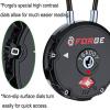 imageForge Quality TSA Approved Luggage Locks for Travel Accessories Suitcase Pelican case Set Your own Combination Zinc Alloy BodyCable Locks Pink 2 LocksBlack 2PK