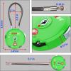 imageForge Quality TSA Approved Luggage Locks for Travel Accessories Suitcase Pelican case Set Your own Combination Zinc Alloy BodyCable Locks Pink 2 LocksGreen 2PK