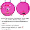 imageForge Quality TSA Approved Luggage Locks for Travel Accessories Suitcase Pelican case Set Your own Combination Zinc Alloy BodyCable Locks Pink 2 LocksPink 2PK