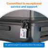 imageForge TSA Approved Luggage Locks 4 Digit Combination TSA Travel Locks with TSA008 Open Alert Indicator Zinc Alloy Body for Luggage Suitcase Backpack and More Black 4 LocksSliver 2 PK