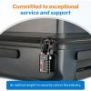 imageForge TSA Approved Luggage Locks 4 Digit Combination TSA Travel Locks with TSA008 Open Alert Indicator Zinc Alloy Body for Luggage Suitcase Backpack and More Black 4 LocksBlack
