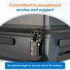imageForge TSA Approved Luggage Locks 4 Digit Combination TSA Travel Locks with TSA008 Open Alert Indicator Zinc Alloy Body for Luggage Suitcase Backpack and More Black 4 LocksBlack 2 PK
