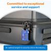 imageForge TSA Approved Luggage Locks 4 Digit Combination TSA Travel Locks with TSA008 Open Alert Indicator Zinc Alloy Body for Luggage Suitcase Backpack and More Black 4 LocksBlue 4 PK