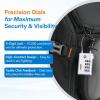 imageForge TSA Approved Luggage Locks 4 Digit Combination TSA Travel Locks with TSA008 Open Alert Indicator Zinc Alloy Body for Luggage Suitcase Backpack and More Black 4 LocksSliver 2 PK