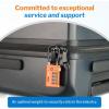 imageForge TSA Approved Luggage Locks 4 Digit Combination TSA Travel Locks with TSA008 Open Alert Indicator Zinc Alloy Body for Luggage Suitcase Backpack and More Black 4 LocksOrange 4 PK