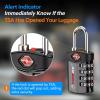imageForge Travel LockTSA Approved Luggage Locks for Air Travel Gym Lockers School Lockers Pelican Cases Gun Case Easy Read Dials Durable Alloy Body2PK Black