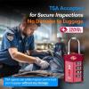 imageForge Travel LockTSA Approved Luggage Locks for Air Travel Gym Lockers School Lockers Pelican Cases Gun Case Easy Read Dials Durable Alloy Body2PK Dark Red