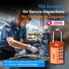 imageForge Travel LockTSA Approved Luggage Locks for Air Travel Gym Lockers School Lockers Pelican Cases Gun Case Easy Read Dials Durable Alloy BodyMulticolor 4 Locks